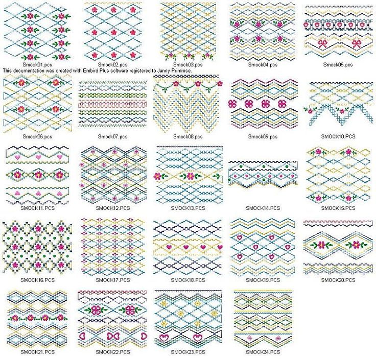 the cross stitch pattern is shown in different colors