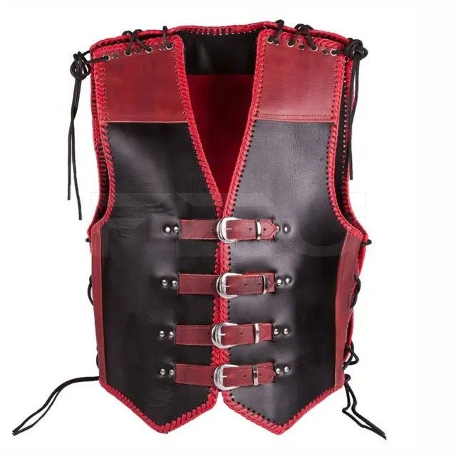 Made of Real Leather Excellent Stitching Through out with him Maximum Durability. Top Quality Workmanship. Excellent leather and lining quality  2 outside pockets .2 front pockets Inside Lining Material :- sattan Regular sizes from S - 6XL (see chart size) SIZE OR MEASUREMENTS Please check our size chart carefully for your jacket measurements. The size chart of vest/Jacket is prepared as per standard measurements. Custom and Standard orders: Customized orders and wholesale orders are welcome. If Leather Biker Vest For Winter, Sleeveless Leather Outerwear For Biker Events, Edgy Vest For Biker Events In Fall, Leather Winter Outdoor Vest, Biker Style Leather Vest, Biker Style Leather Outerwear For Alternative Fashion, Winter Leather Vest For Biker Events, Leather Vest Jacket For Fall Biker Events, Outdoor Leather Vest With Pockets