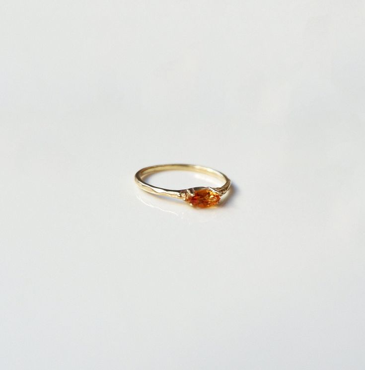 14k Gold Citrine Ring, 14k Gold Dainty Marquise Citrine Ring, 14k Gold Minimalist Citrine Ring, Stacking Citrine Ring Marquise Citrine Ring ✦ Product Features: ● Made to order ● Materials: Solid Gold ● Gold Kt: 9K, 10K, 14K, 18K  ● Gold color: Rose Gold, White Gold, and Yellow Gold ● Setting: Natural Citrine ● Total number of stones: 1 ● Total Citrine ctw: 0.20 ctw  ● Band width: 1.10mm ● Ready to ship: 7-10 business working days (excluding weekends) ✦ Gemstone Certificate: ● Absolutely, if you 14k Yellow Gold Opal Ring With Gemstone Accents, Orange Topaz Promise Rings, Citrine Birthstone Promise Ring In Fine Jewelry, 14k Gold Orange Jewelry With Prong Setting, Fine Jewelry Citrine Birthstone Promise Ring, 14k Gold Topaz Promise Ring With Gemstone Accents, 14k Gold Topaz Ring With Gemstone Accents For Promise, Amber Topaz Birthstone Ring In Fine Jewelry Style, Amber Rings With Prong Setting In Fine Jewelry Style