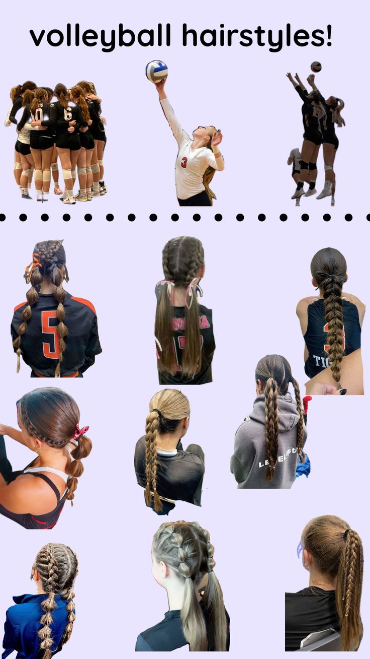 Football Hairstyles, Cute Volleyball Hairstyles, Cute Sporty Hairstyles, Softball Hairstyles, Easy Hairstyles For Thick Hair, Easy Hair Cuts, Hair Style Korea, Hair Inspiration Long, Sport Hair