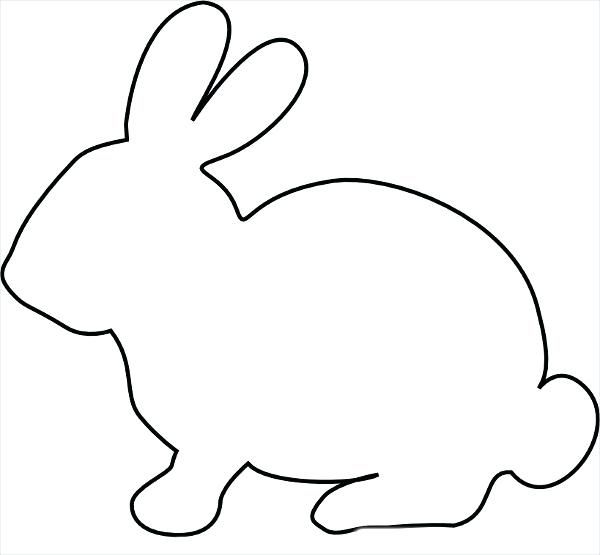 a black and white drawing of a rabbit