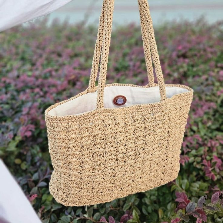 Handcrafted Woven Paper Twine Women's Bag Oysho Type Eco-friendly Style - Etsy Beige Braided Crochet Bag, Natural Braided Crochet Bag, Beige Braided Crochet Bag, Rectangular Shape, Braided Jute Bags, Everyday Braided Straw Tote Bag, Everyday Braided Rectangular Straw Bag, Everyday Rectangular Braided Straw Bag, Everyday Braided Jute Beach Bag, Everyday Braided Basket Beach Bag