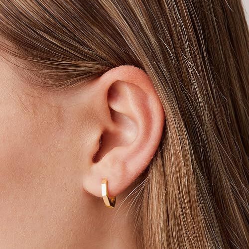 PAVOI 14K Gold Plated 925 Sterling Silver Post Ultra Thick Huggie Earring | Women's Mini Hoop Earrings | Gold Plated Small Hoops Eyeball Earrings, Small Earrings Gold, Gold Huggies, Huggie Earring, Mini Hoop Earrings, Chunky Jewelry, Beaded Anklets, Fashion Jewelry Earrings, Huggie Earrings