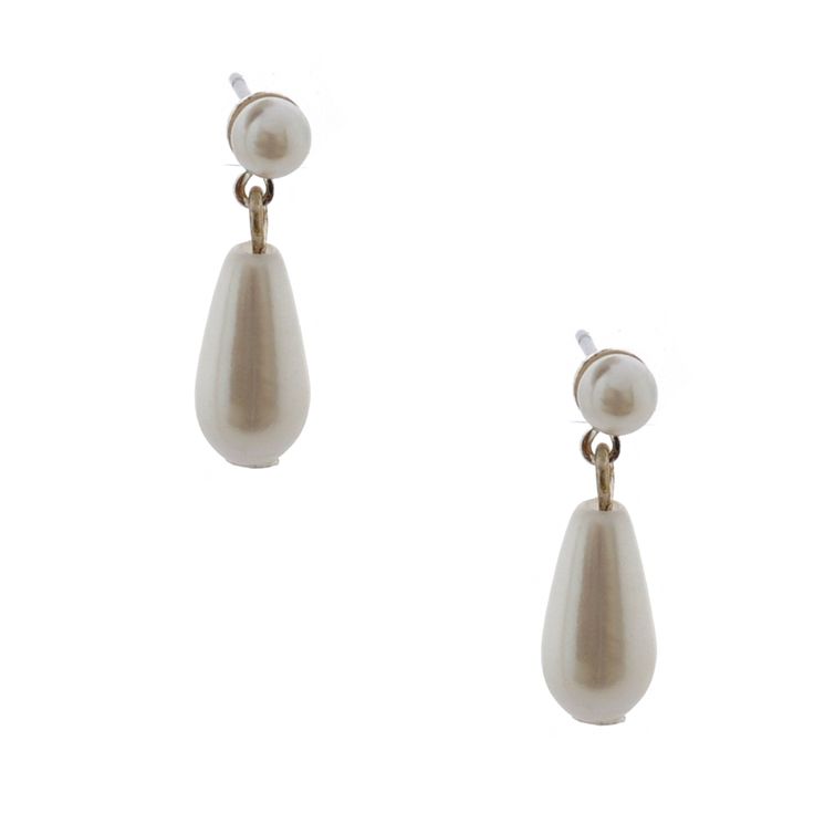 measures(inch) : length 0.75 Classic White Drop Chandelier Earrings, Elegant Metal Teardrop Earrings For Wedding, Hypoallergenic Metal Wedding Earrings, Hypoallergenic Metal Earrings For Wedding, Elegant Metal Dangle Bridal Earrings, Elegant Metal Teardrop Earrings For Anniversary, Classic White Pearl Drop Chandelier Earrings, Elegant Metal Bridal Earrings With Pearl Drop, Elegant Metal Pearl Drop Bridal Earrings