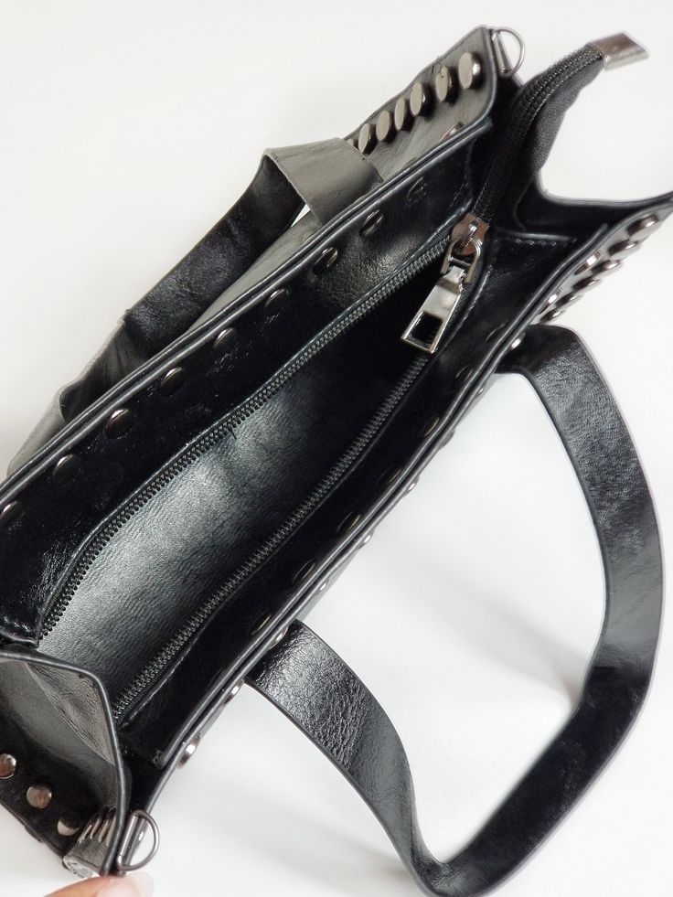 The Liz Bag. Crossbody bag. Casual rocker style bag. Studded. Zipper closure. Black. Imported. Casual Rocker Style, Studded Bag, Rocker Style, Rocker, Leather Handbags, Outfit Ideas, Crossbody Bag, Zipper, Boutique