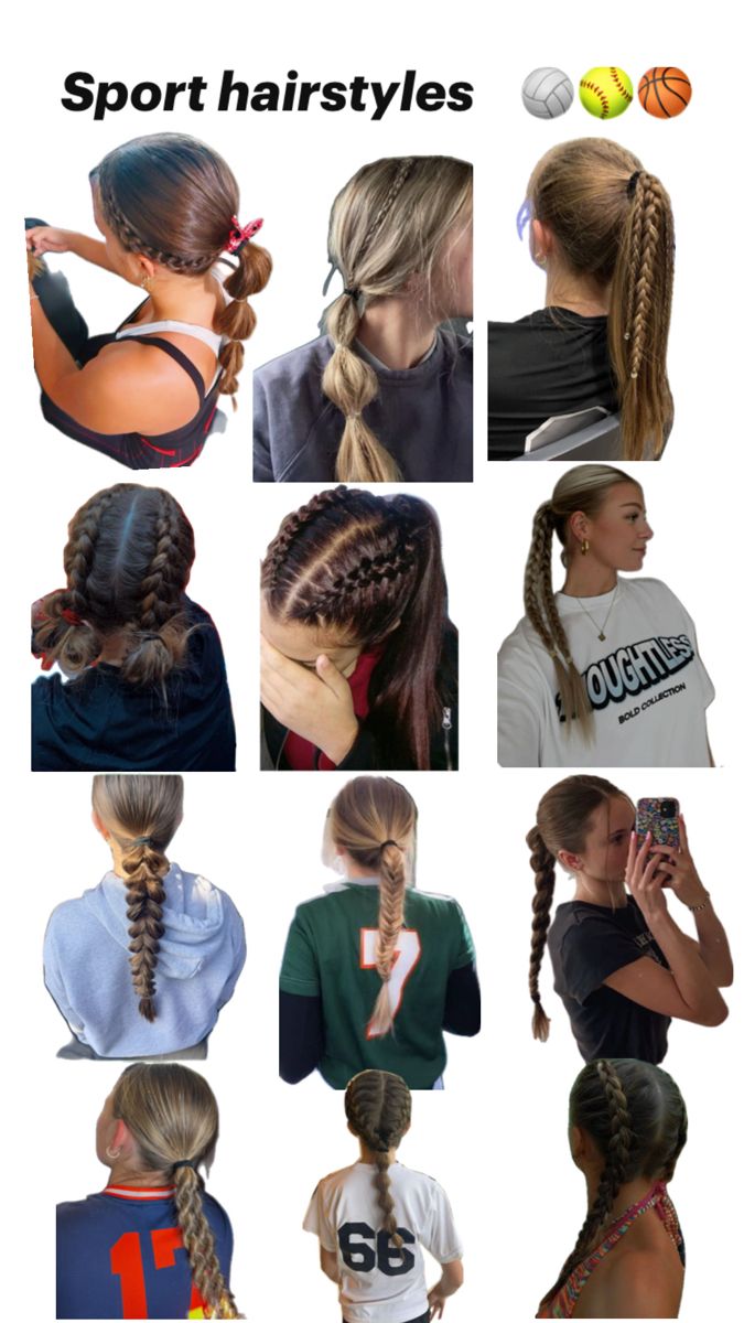 Aesthetic Sporty Hairstyles, Cute Game Hairstyles, Volleyball Hairstyles Without Braids, Hair Styles Basketball, Volleyball Picture Hair Ideas, Sports Hairstyles With Headband, Hair Ideas For Soccer, Haïr Style For Volleyball, Volleyball Hairstyles For Practice