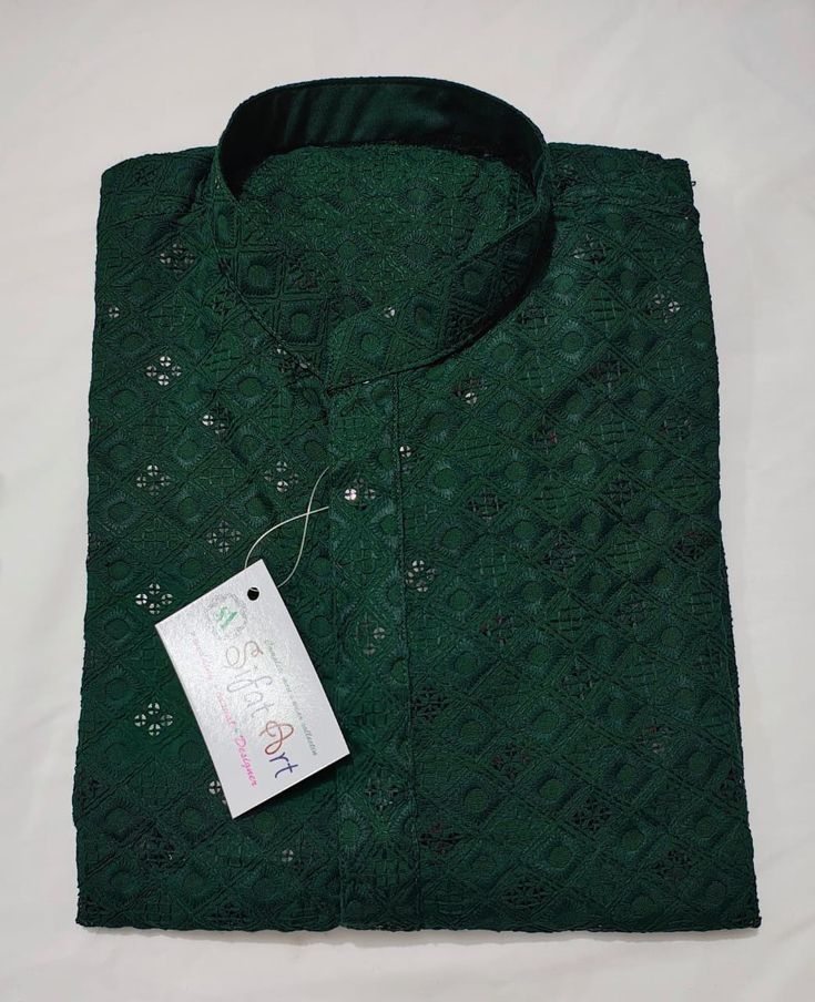 WELCOME TO my shop Sifatart material l :100%   chikankari kurta  Color : show the picture Length : 40 inch Shirt Chest is measurement for shirt (not body) As per standard, for best loose fitting 6 inches gap should be there between actual chest size and shirt chest size Size chart is below Men's Sizes Actual Body Chest - Ready Shirt Chest i Add 6" Inches Lose Fitting Fabric Armhole To Armhole. XS - 30" Inches 36" Inches S - 34" Inches 40" Inches M - 36" Inche 42" Inches L - 40" Inches 46" Inches Semi-stitched Green Kurta With Naqshi, Festive Anarkali Kurta With Naqshi, Green Dabka Kurta For Eid, Eid Cotton Kurta With Naqshi Embroidery, Cotton Salwar Kameez With Naqshi For Festivals, Festival Cotton Salwar Kameez With Naqshi, Green Anarkali Sherwani For Festivals, Green Naqshi Churidar For Eid, Green Dabka Work Kurta For Eid