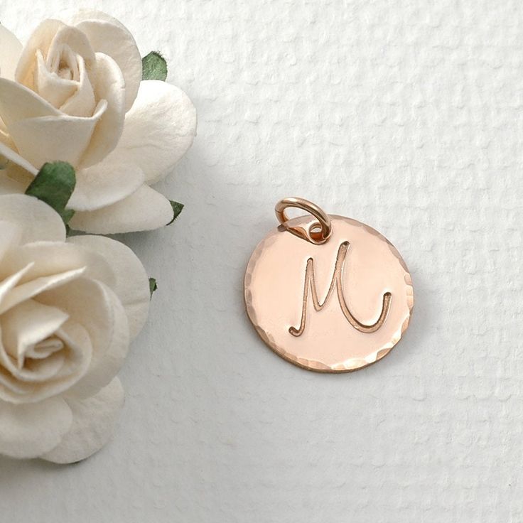 "A beautiful personalized, hand stamped circle. Purchase this separately, or add it to one of our other listings. Choose your size of disc - rose gold filled round disc in 1/2\", 5/8\", 3/4\", or 1\". Please include the following information at check-out 1.) Personalization or initial (front side only) 2.) finish (smooth, or hammered disc, or hammered edges (as shown), or brushed) 3.) placement (curved around bottom or across middle) ** - please note: for letters going straight across, I can fit Personalized Round Rose Gold Jewelry, Nickel-free Rose Gold Round Disc Jewelry, Adjustable Rose Gold Round Disc Jewelry, Stamped Rose Gold Round Pendant Jewelry, Stamped Rose Gold Round Jewelry, Necklace Bar, Lapis Lazuli Stone, Stone Pendant Necklace, Freshwater Pearl Necklaces