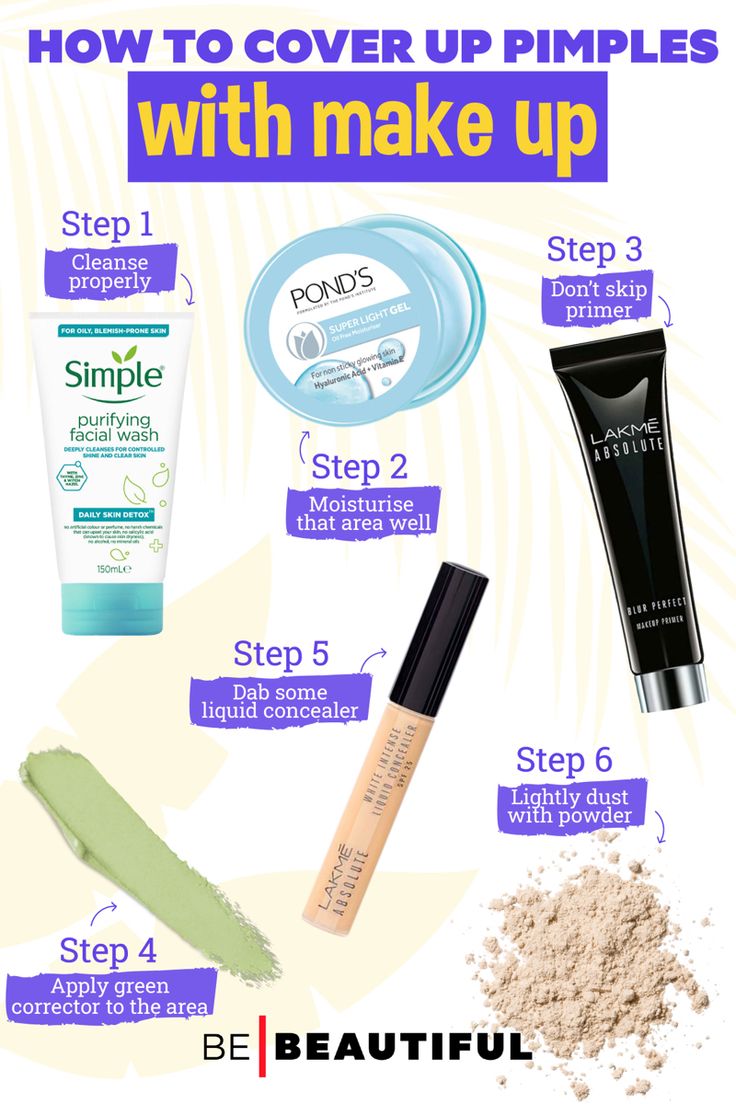 Hide pimples with makeup Makeup Materials Products, Makeup For Pimple Skin, How To Hide Pimples With Makeup, How To Hide Pimples, Makeup For Acne Prone Skin, Cover Pimples, Cover Up Pimples, How To Remove Makeup, Oily Skin Makeup