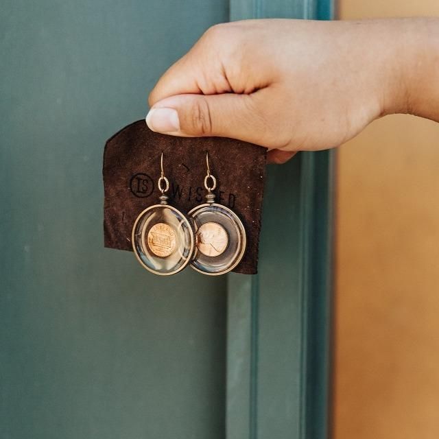 Details Our Lucky Penny Necklace is a Twisted favorite now made earrings. Brass ear wire and coin holder Necklace Length : 20" Penny Necklace, Lucky Penny, Classic Bracelets, Classic Necklace, Coin Holder, Ball Chain, Necklace Length, Ear Wire, Penny