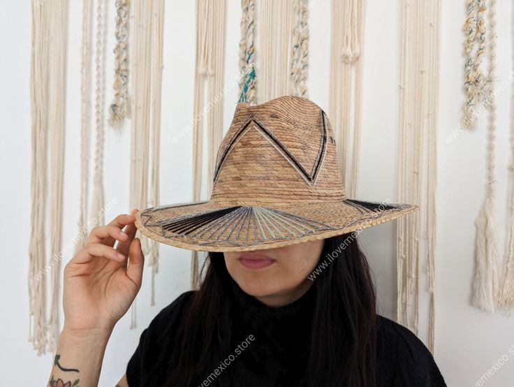 I love  Mexico celebrates the native crafts of Mexico and the artists that produce them, enabling them and their communities to get recognized for their talented work and achieve economic stability for their families.  This listing is for one piece of this beautiful handmade straw hats. They are prefect to add to your closet for your favorite dress, providing shade from the warm summer sun. The eye decoration is hand painted and embroidered. You will get the exact same piece shown on the picture Handmade Toquilla Straw Hat With Curved Brim, Handmade Straw Hat With Curved Brim, Handmade Curved Brim Straw Hat, Handmade Toquilla Straw Fedora Hat, Handmade Toquilla Straw Fedora, Handmade Flat Brim Toquilla Straw Hat, Handwoven Artisan Hat For Spring, Artisan Handwoven Spring Hat, Handmade Straw Panama Hat With Curved Brim