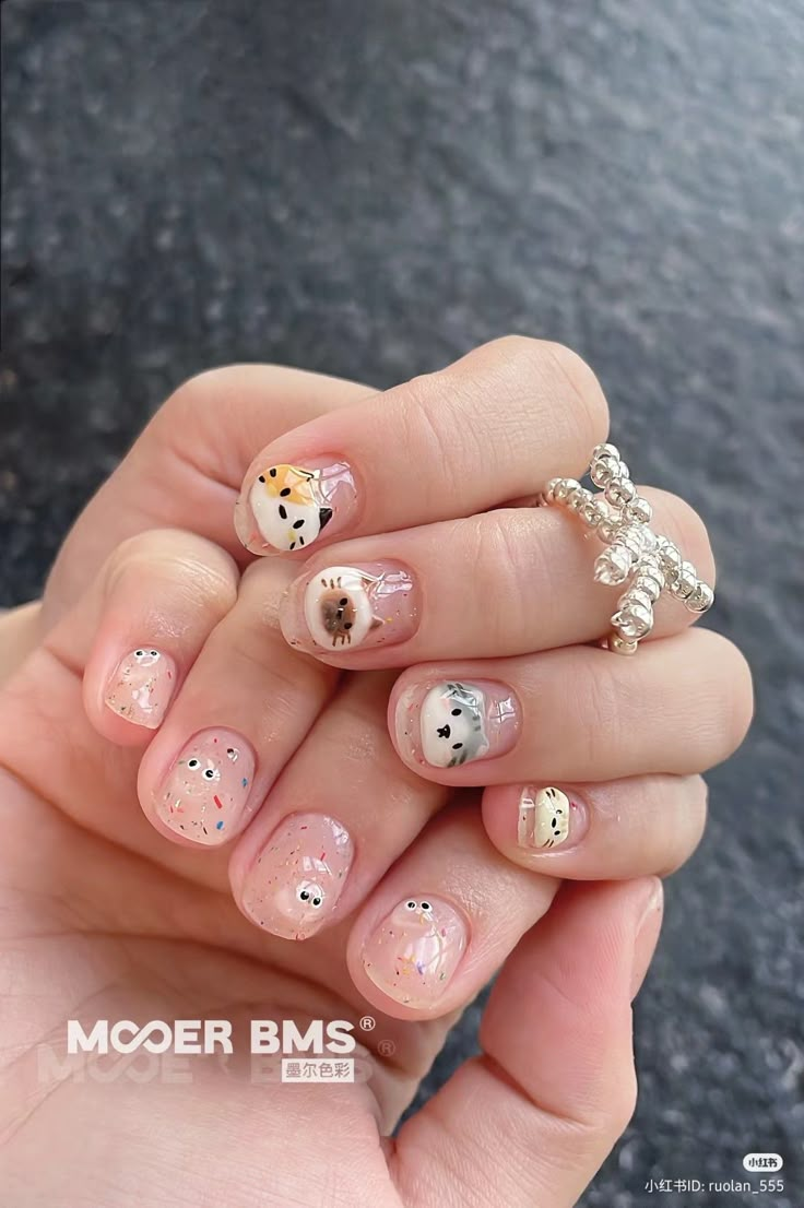 #Nailinspiration #cute #cat Cut Cat Nails, Cat Nail Designs Cute, Kitten Nails, Acrylic Nail Cat Designs, Cat Nail Art Designs Kitty, Trim Cat Nails, Cat Nails, Ragdoll Cat, Cute Cat