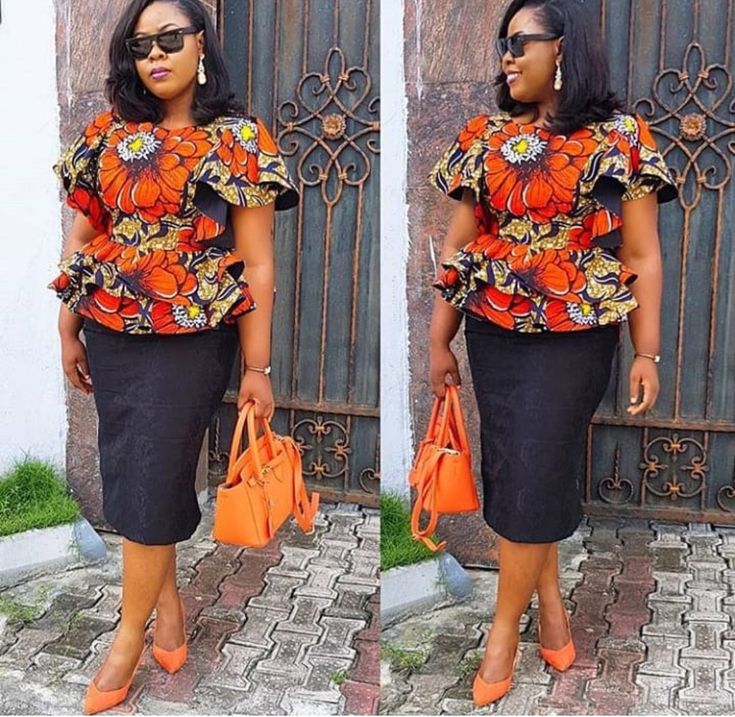 KITENGE SKIRTS&BLOUSE 2019 TO ROCK THE YEAR special events Chitenge Patterns, Sepedi Dresses, African Midi Skirt, Skirt And Blouse Ankara, Ankara Skirt And Blouse Styles, Ankara Peplum Tops, Ankara Blouse, African Bridesmaid Dresses, African Blouses