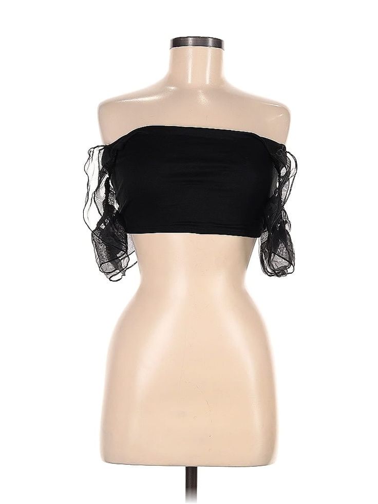 The native one Sleeveless Top Size: Medium Black Tops - used. 95% POLYESTER, 5% SPANDEX, Strapless, | The native one Sleeveless Top Black Strapless Tops - Used - Size Medium Black Off-shoulder Tank Top For Spring, Spring Black Off-shoulder Tank Top, Black Bandeau Tank Top For Summer, Black Sleeveless Tube Top For Summer, Black Bandeau Tank Top For Spring, Black Strapless Summer Tank Top, Black Strapless Tank Top For Summer, Off-shoulder Tank Top For Summer Night Out, Off-shoulder Tank Top For Night Out In Summer