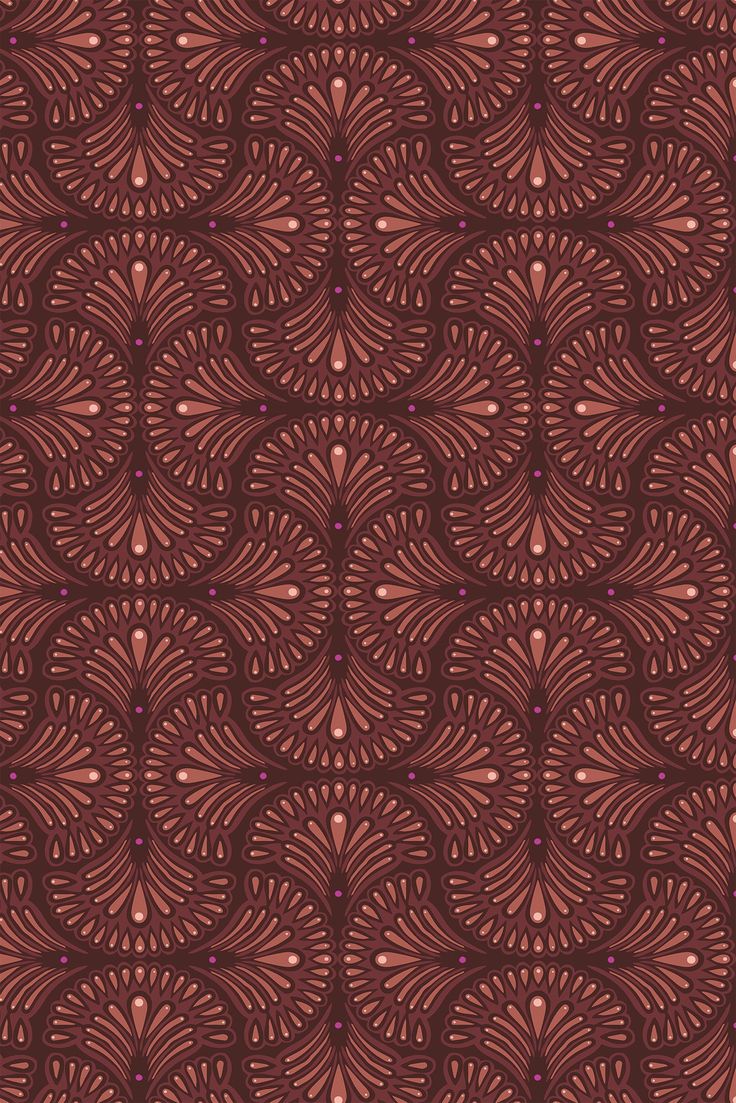 a red background with an intricate design