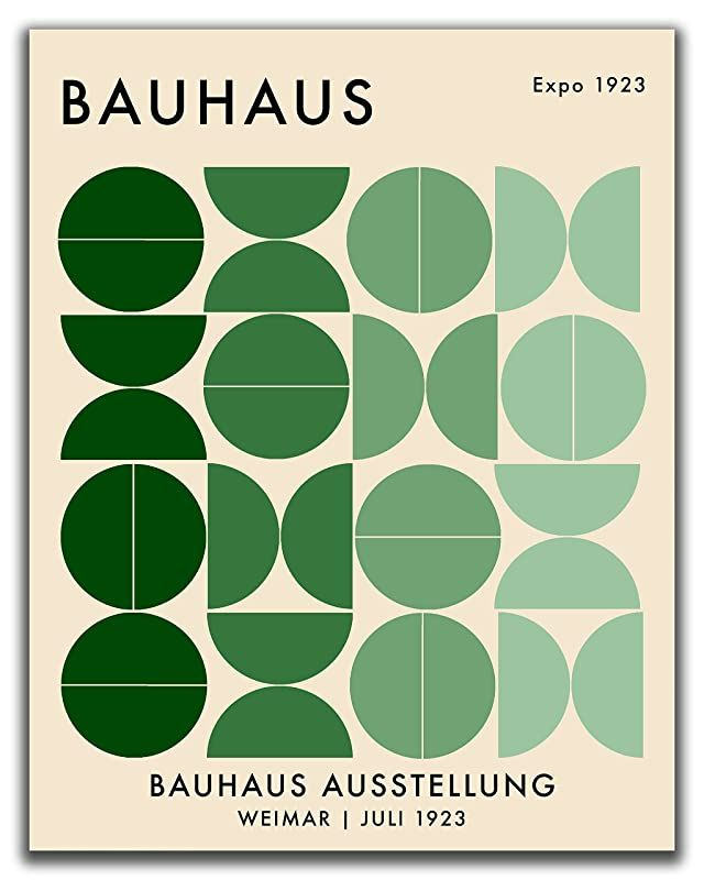 the cover of bauhaus, an exhibition in weimar art history by german artist paul