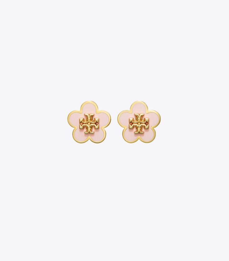 Kira Enamel Flower Stud Earring: Women's Designer Earrings | Tory Burch Locket Earrings, Tory Burch Earrings, Amazon Wishlist, Tory Burch Kira, Flower Stud Earrings, Flower Stud, Jewelry Lookbook, Freshman Year, Birthday Wishlist