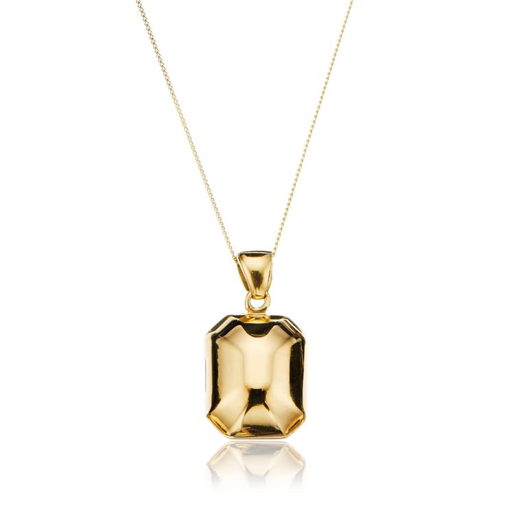 Elegant Hallmarked Locket Necklace For Formal Occasions, Elegant Yellow Gold Plated Locket Necklace, Elegant Yellow Gold-plated Locket Necklace, Yellow Gold Rectangular Locket Pendant Jewelry, Yellow Gold Locket Jewelry With Rectangular Pendant, Yellow Gold Jewelry With Rectangular Locket Pendant, Elegant 14k Gold Locket Necklace, Elegant Hallmarked Pendant Locket Necklace, Elegant Hallmarked Yellow Gold Locket Necklace