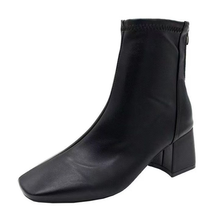 2022 New Autumn Short Boots Women's High-heeled Ankle Boots Woman Platform Heels Shoes Modern Boots Platform Shoes Casual, Platform Shoes Heels, Popular Boots, Women Ankle Boots, Womens Mid Calf Boots, High Heel Boots Ankle, Canvas Shoes Women, Women Oxford Shoes, Womens Knee High Boots