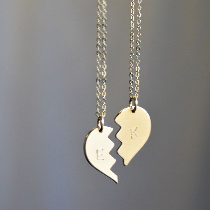 The perfect gift for her, our heart necklace comes in silver and gold options. Keep one half and give one to your sister, mom, daughter or best friend to remind them everyday how special they are! Hand stamped just for you. -Set of two necklaces, each is adorned with a half of the heart.-Complete heart measures 19mm-Choose 14kt gold filled or sterling silver option-Chain and disc are 14kt gold filled or sterling silver - not plated-A high quality chain in your choice of style-Polished to a light Mom Best Friend, Moms Best Friend, Guts Tour, Silver Sisters, Two Necklaces, Tour Outfits, Best Friend Necklaces, Friendship Necklaces, Friend Necklaces