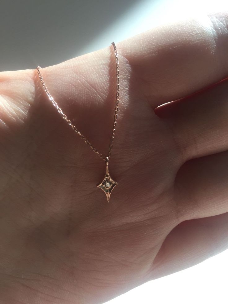 Star Gold & Diamond Necklace Material: 14k,8k Rose Gold- Yellow Gold- White Gold Stone(s): 100% Natural Diamond Carat: 0,02 ct Color: F - G Cut & Clarity: VS-SI Metal: 8K Gold , 14K Gold Polish: Shinny Our designs are flexible and can be made in white, yellow or rose gold at your preference in shiny or matte finish! CUSTOM ORDERS: We welcome all kinds of Custom orders, Please do not hesitate to contact us for any information you need. We can work with you on special custom projects you h Vintage Gold Jewelry Antiques, Star Gold Necklace, Necklace Designs Gold, Star Diamond Necklace, Gold Necklace Unique, Subtle Jewelry, Tiny Star Necklace, Etsy Necklace, Necklace Gold Pendant