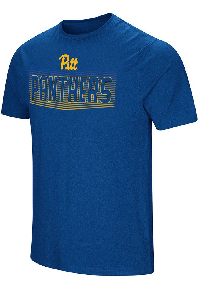 Keep cool while showing your Pitt Panthers spirit in this Blue Electricity T Shirt. This Short Sleeve is the perfect Tee for working out, heading to class, or cheering on the Panthers. Featuring a rubberized screen print of Pitt logo, there's no mistaking your Pitt Panthers pride in this Panthers Electricity T Shirt! Lightweight rubberized print, Graphic on front center of chest, Breathable material, Unisex, 100% Polyester Blue Sports T-shirt With Text Print, Blue Team Spirit Jersey T-shirt, Blue School Spirit T-shirt With Text Print, Blue Jersey Sports Fan T-shirt, Blue Jersey T-shirt With Team Logo, Blue Jersey Tops With Team Logo, Blue Jersey T-shirt For College, Blue College T-shirt With Team Name, Blue Tops With Text Print For Sports Events