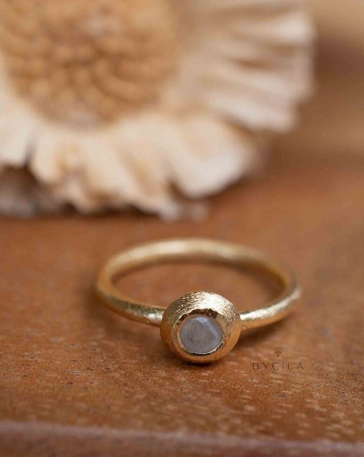 Moonstone Gold Plated Ring * Stackable * Statement Ring * Gemstone Ring * Rainbow Moonstone * Gold Ring * Modern Ring Statement * BJR323 Gold Moonstone Stackable Jewelry, Gold Moonstone Round Jewelry, Minimalist Gold Moonstone Ring, Gold Moonstone Ring As Gift, Gold Moonstone Ring For Gift, Everyday Gold Moonstone Rings, Gold Moonstone Ring As Birthstone Gift, Elegant Gold Moonstone Ring In Brass, Gold Moonstone Ring Shaped Like Moon For Gift