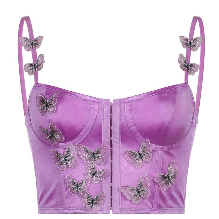 Amozae Butterfly Appliques Y2K Corset Women Kawaii Aesthetic Pink Camisole Satin Tank Top Beach Party Outfit Bustier Hot Kawaii Aesthetic Pink, Beach Party Outfit, Y2k Corset, Pink Camisole, Core Outfits, Beach Party Outfits, Corset Vest, Satin Tank Top, Fashion Shoes Heels