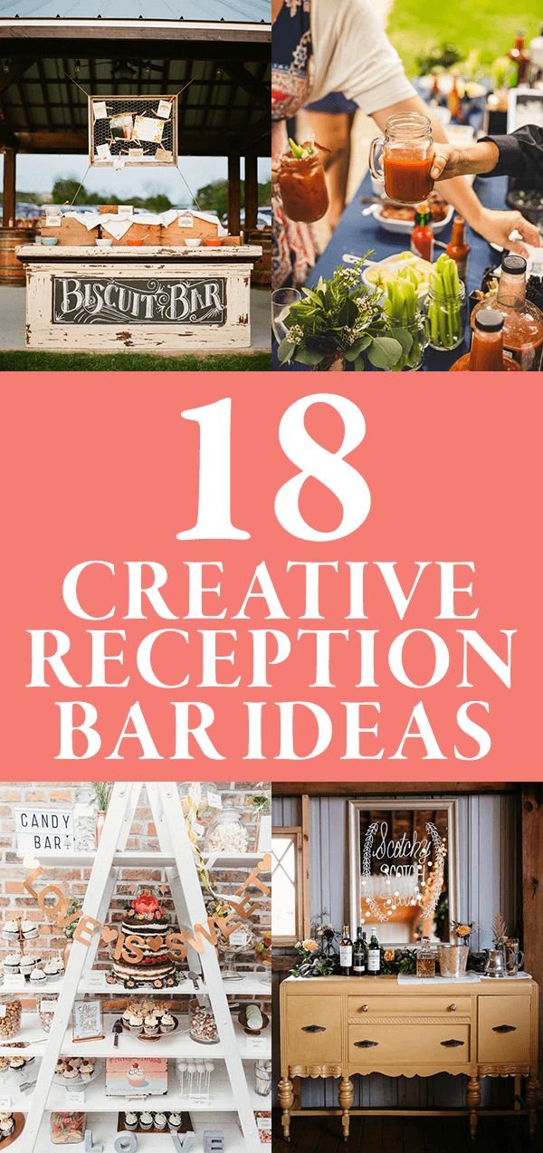 18 Creative Reception Bar Ideas | Junebug Weddings