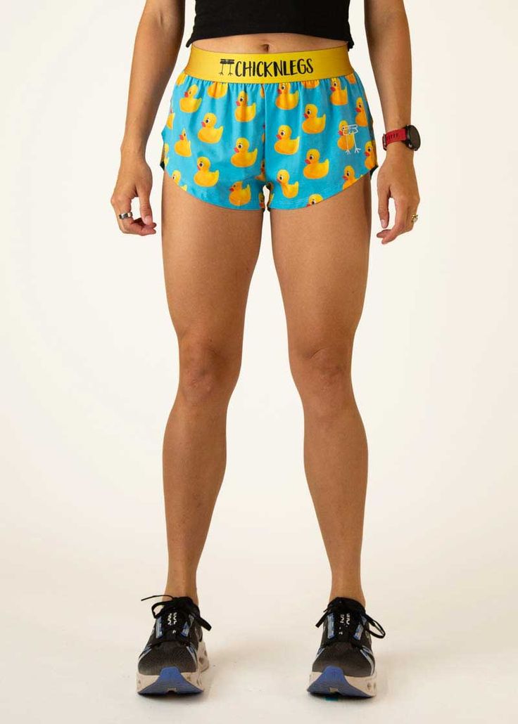 Do you have ChicknLegs? More rubber ducks to add to your collection. These are the perfect shorts for trail running, road racing, and everything in between! The ChicknLegs 1.5" split running shorts are known for their lightweight fabric, ultra soft liners, comfortable waistbands, and funny printed designs. Features: ✔ Soft elastic waistband provides a smooth fit that stays in place ✔ Rear zipper pocket to stash the essentials✔ Black mesh liner offers full coverage and breathability✔ Machine wash Chicken Legs Shorts, Chicken Leg Shorts, Olivia Lopez, Preppy Outfits For School, Preppy School, Rubber Ducks, Split Legs, Chicken Legs, Crop Top Bra