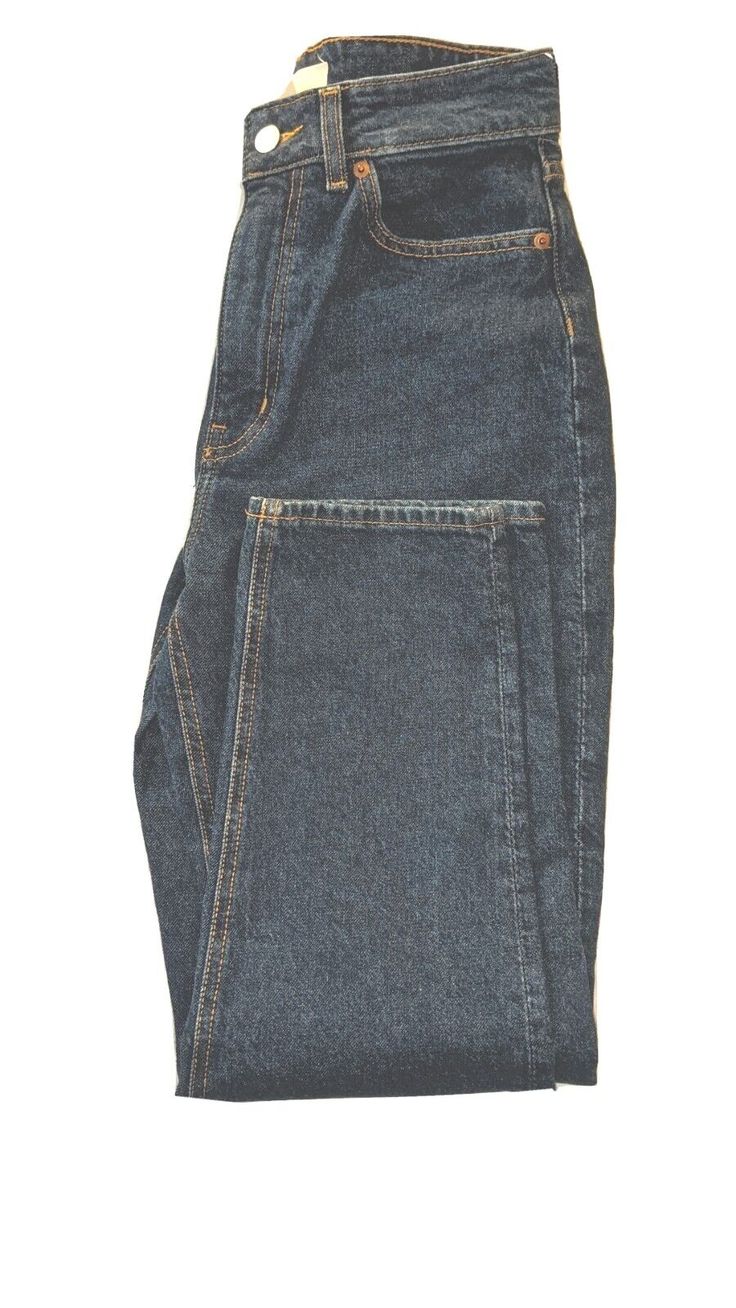 Fitted Utility Jeans In Dark Wash, Fitted Dark Wash Utility Jeans, Dark Wash Fitted Utility Jeans, H&m Medium Wash Denim Jeans, H&m Dark Wash Denim Jeans, H&m Denim Blue Jeans, H&m Straight Leg Cotton Jeans, H&m Denim Blue Straight Leg Bottoms, H&m Straight Leg Denim Blue Bottoms