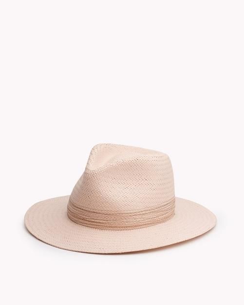 Women's Packable Woven Straw Fedora | rag & bone Spring Travel Hat Made Of Paper Straw, Lightweight Fedora Straw Hat For Travel, Wide Brim Straw Panama Hat For Travel, Lightweight Flat Brim Fedora For Travel, Flat Brim Straw Fedora For Travel, Classic Woven Panama Hat For Vacation, Lightweight Natural Panama Hat For Travel, Toquilla Straw Fedora Sun Hat For Travel, Elegant Braided Straw Hat With Flat Brim