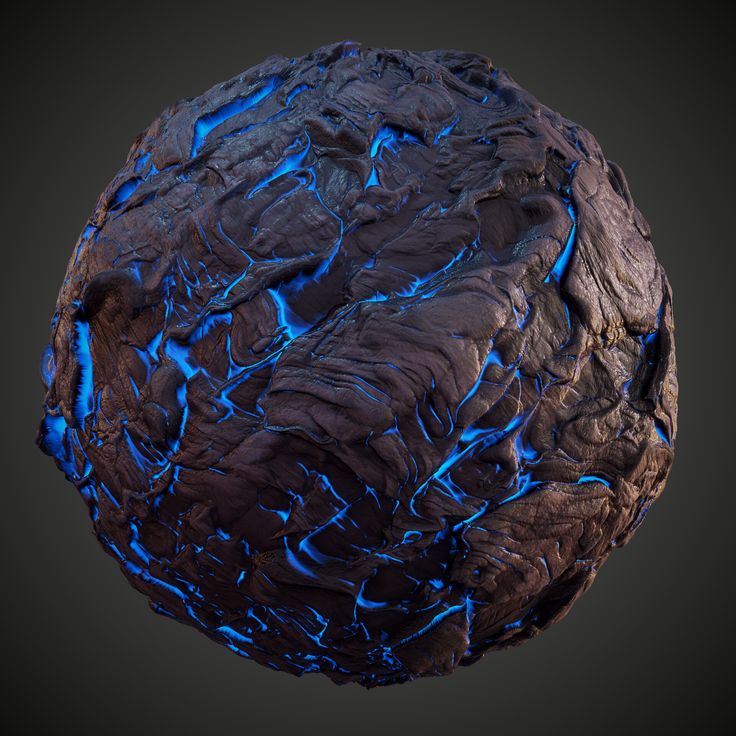 a blue substance on a black background