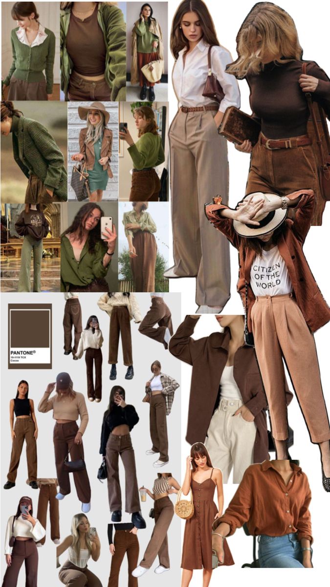 Earth Tones Outfit, Brown Outfit Aesthetic, Earth Tone Clothes, Autumn Color Palette Fashion, Jazz Outfits, Style Dark Academia, Dark Academia Clothes, Dark Academia Clothing, Earthy Style