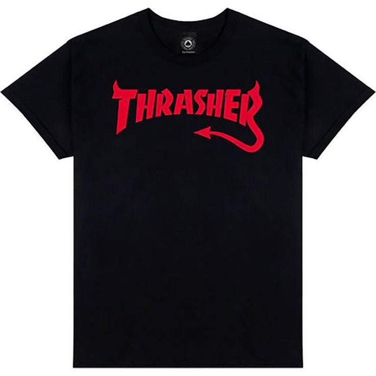 Thrasher Skateboard Magazine DIABLO BLACK Short Sleeve T-Shirts-5150 Skate Shop Thrasher Clothing, Thrasher Outfit, Thrasher Logo, Thrasher Skateboard Magazine, Skateboarding Magazine, Thrasher Skateboard, Skateboard Magazine, Skate Shop, Skate Park