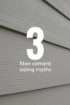 three fiber cement siding myths on the side of a house