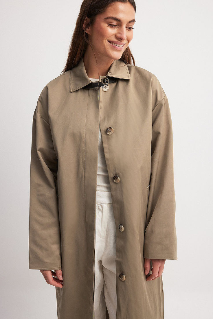 Trenchcoat Fall Gabardine Outerwear With Hidden Button Closure, Solid Gabardine Outerwear With Concealed Placket, Long-sleeve Gabardine Outerwear With Hidden Button Closure, Gabardine Outerwear With Hidden Button Closure And Long Sleeves, Khaki Outerwear With Hidden Button For Work, Single Breasted Gabardine Outerwear, Single-breasted Gabardine Outerwear, Classic Spring Raincoat With Button Closure, Gabardine Outerwear With Hidden Button Closure