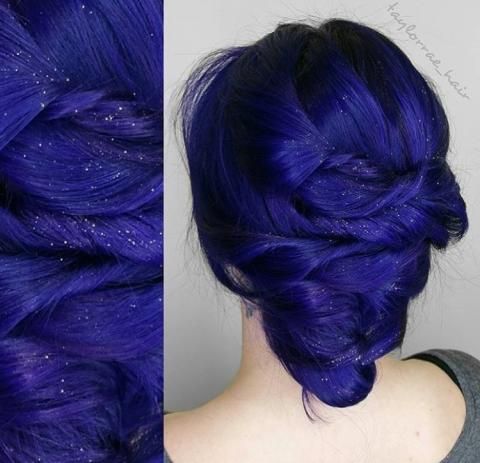 Taylor Rae (taylorrae_hair) of Vito Pini Salon, Lakewood, Colorado created this amazing shade (Rae calls it Intoxicating Dark Blue Hair, Hair Color Crazy, Fairy Hair, Super Hair, Hair Color Blue, Color Pastel, Rainbow Hair, Cool Hair Color, Grunge Hair