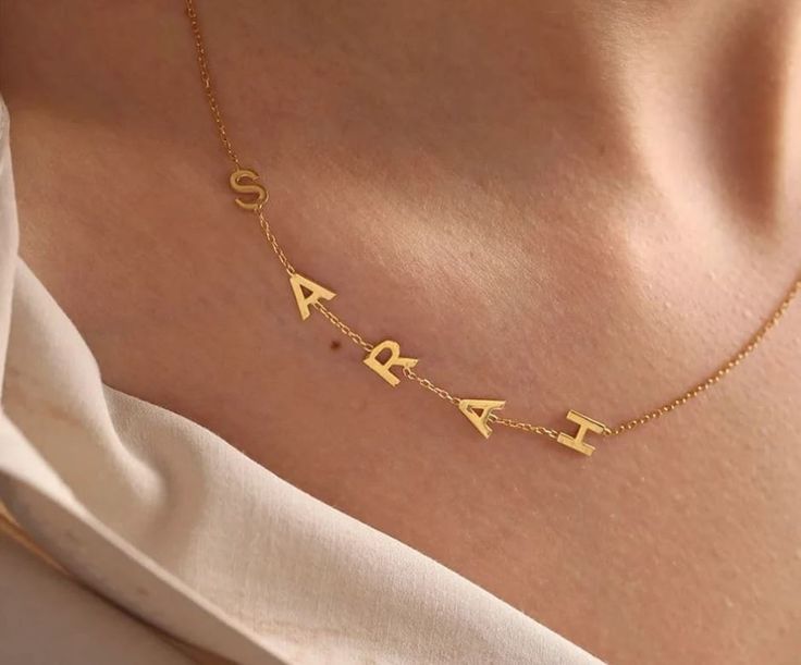 "Personalized Name Necklaces, Custom Gold Name Necklace, Script Name Necklace, Mothers Day Jewelry, Gift for Her, Wedding Gift for Bridesmaid P E R S O N A L I Z E D ∙ J E W E L R Y * Handmade with love ♡ * Material: Sterling Silver or Stainless Steel * Finishes: Gold,  Silver, Rose Gold * Necklace  Length: 15.7in-17.7in / 40cm-45cm Custom name necklace is a special kind of jewelry. Unlike other jewelry, it has a special meaning to the wearer. It can represent your love or your name. Wearing it, it seems to have the most The company of a loved one will not feel lonely. I hope you can find personalized jewelry that suits you. H O W ∙ T O ∙ O R D ER 1.Choose the necklace finish you prefer 2.Enter your personalized information by our personalized instruction. 3.Click \"Buy it know\" or \"Add Gold Necklace For Bridesmaid Gift, Elegant Bridesmaid Gift Necklace, Sterling Silver Name Necklace For Wedding With Adjustable Chain, Wedding Name Necklace In Sterling Silver With Adjustable Chain, Rose Gold Name Necklace For Wedding Gift, Wedding Sterling Silver Name Necklace With Adjustable Chain, Elegant Name Necklace For Bridesmaid Gift, Elegant Name Necklace For Bridesmaids, Valentine's Day Wedding Jewelry With Adjustable Chain