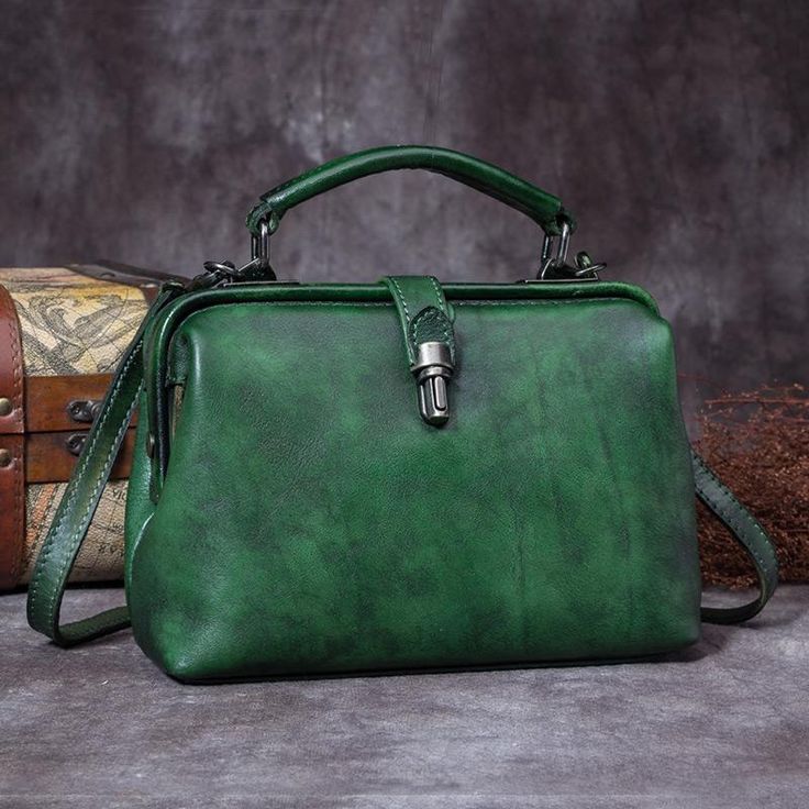 Free U.S. shipping. Style: Commuting , color:Blue, suite for season：Spring, Summer, Autumn, Winter ，Anniversary, Date, Going out, Material Genuine Leather, Blue Leather Cow Leather Doctor Bag Shoulder Bags Green Handheld Office Bag, Classic Green Handheld Shoulder Bag, Classic Green Handheld Bag, Green Satchel With Hasp Closure For Travel, Vintage Green Shoulder Bag With Large Capacity, Green Vintage Shoulder Bag With Large Capacity, Vintage Green Shoulder Bag For Shopping, Retro Green Leather Satchel, Elegant Green Box Bag With Large Capacity