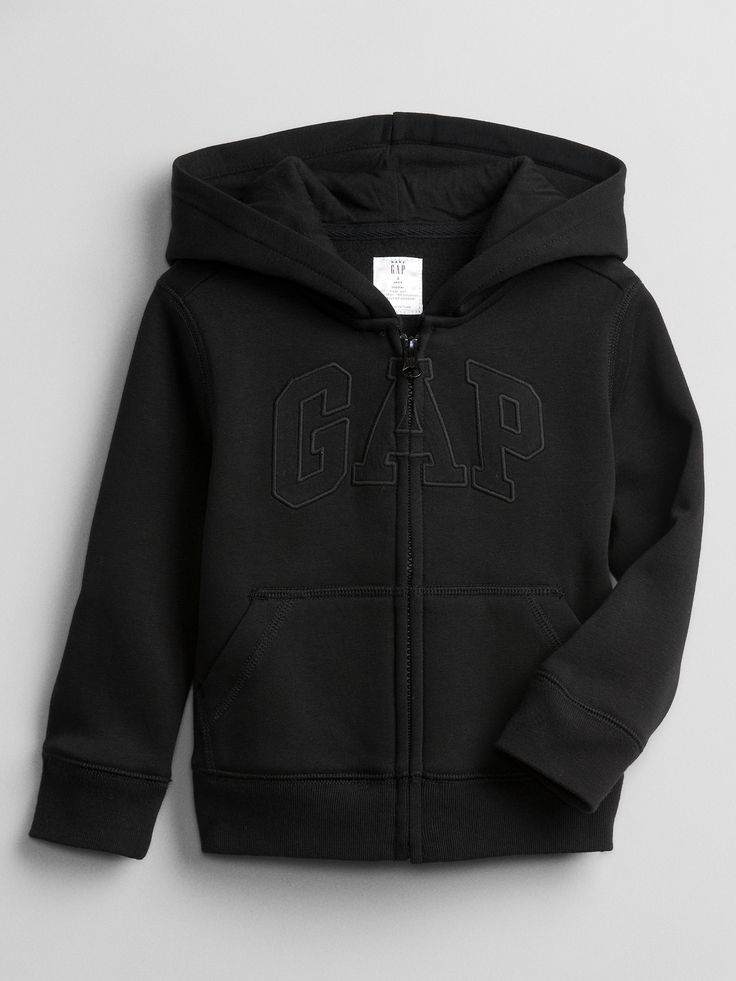 babyGap Logo Full-Zip Hoodie | Gap Factory Hoodie Gap, Zip Through Hoodie, Gap Logo, Oufits Casual, Boys Hoodies, Baby Gap, Sherpa Lined, Black Logo, Dream Clothes