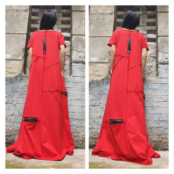 "Long red Kaftan dress🤩 Extravagant designs and high quality fabrics. The item from the pictures is size S For more information feel free to ask questions. Material &Care Cotton and elastane Machine wash 30oC Hand wash at low temperatures Do not machine dry Medium hot iron Sizing We make sizes from xs to 5xl as well as customized measures.So don't hesitate to contact us and make one for you. 🛫🎁Shipping🎁 🛬 STANDARD SHIPPING Europe : 6-8 business days USA&Canada : 8-10 business days E Red Shift Dress With Short Sleeves, Red Knee-length Shift Dress, Red Shift Knee-length Dress, Red Shift Dress, Knee-length, Red Spring Dress With Back Zipper, Red Spring Dresses With Back Zipper, Red Dresses With Back Zipper For Spring, Casual Kaftan, Red Kaftan