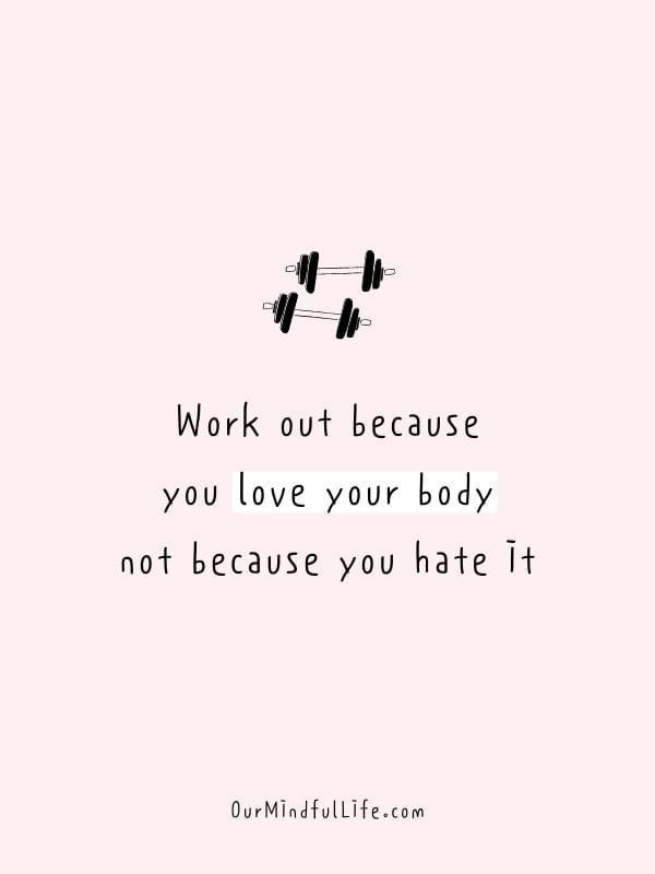 I love to workout in the morning. Until I don't. Then I am on the STRUGGLE BUS for at least a few weeks before I get going again. How do you get motivated again?! I need help!!! Body Image Quotes, Body Quotes, Body Positive Quotes, Stop Stressing, Positivity Quotes, Love Your Body, Positive Body Image, Vie Motivation, Motiverende Quotes