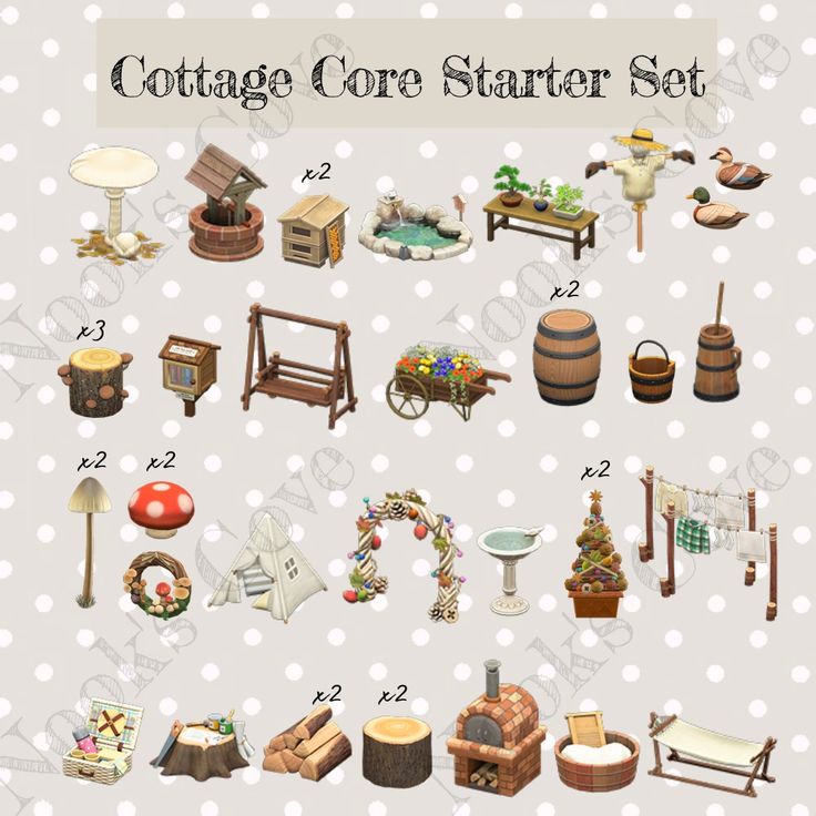 the cottage core starter set is on sale