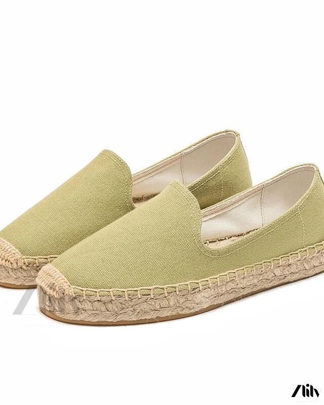 Zlily - Stylish and Functional Low-Top Fisherman Shoes: Featuring a Sturdy Sole, Easy Slip-On Design, Breathable Canvas Construction, and Effortlessly Chic Loafers for Leisure Use