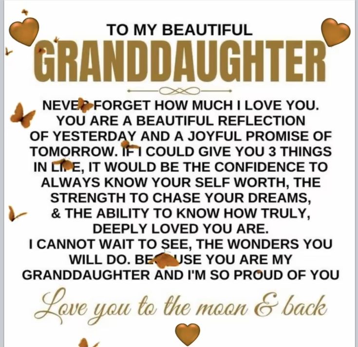 a poem to my beautiful granddaughter