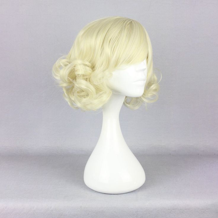 Item Function: 1. Good Quality: Gold tone wigs for women with stylish design and outstanding looking. Made of heat resistant synthetic fiber, soft touch, and natural looking, just like your own real hair. Wigs for women with very stylish designs and pretty looking, make you more beautiful and confident, you will get tons of compliments with this cute wig. The comfortable wig cap with 2 adjustable straps, you can adjust its size to fit your head. The size fits most people. 2. Breathable Net: Brea Cute Wig, Wig Curly, Hair Wigs For Women, Short Curly Styles, Curly Wig, Real Hair, Wigs For Women, Curly Wigs, Wig Cap