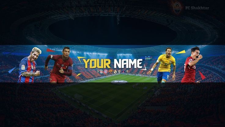 an image of a soccer game with the name your name on it in front of a stadium