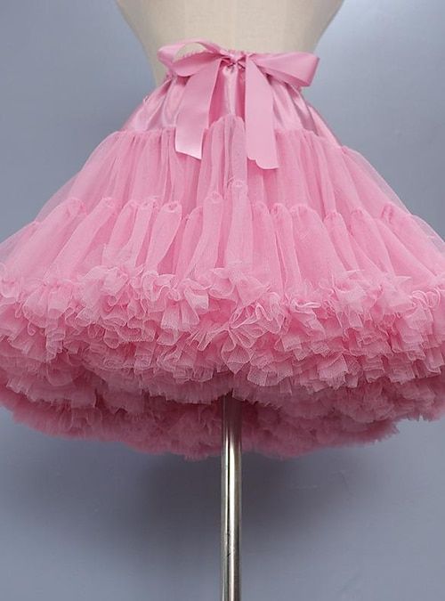 Maid Clothing, Tulle Fashion, Cosplay Fairy, Rok Tutu, Pink Skirts, Plain Skirt, Mode Rose, Cupcake Dress, Layered Fashion