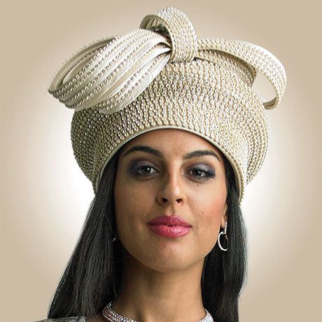 Capture the essence of sophistication and grace with the Lily And Taylor H399-CHM Church Hat, a perfect addition to any outfit seeking a touch of elegance. This hat is the epitome of fashion-meets-function, providing an eye-catching accessory that doesn't sacrifice on comfort. Each piece is constructed with meticulous care, ensuring that every fold and embellishment adds to its stunning visual appeal. The hat's remarkable design pairs effortlessly with a broad range of attire, making it suitable Chic Fitted Hat With Structured Crown, Chic Hat With Structured Crown, Classic Gold Hat For Formal Occasions, Elegant Gold Fitted Top Hat, Chic Mini Hat With Structured Crown For Church, Short Brim Headpiece For Church, Luxury Formal Hat With Structured Crown, Luxury Formal Hats With Structured Crown, Classic Adjustable Hats For Evening